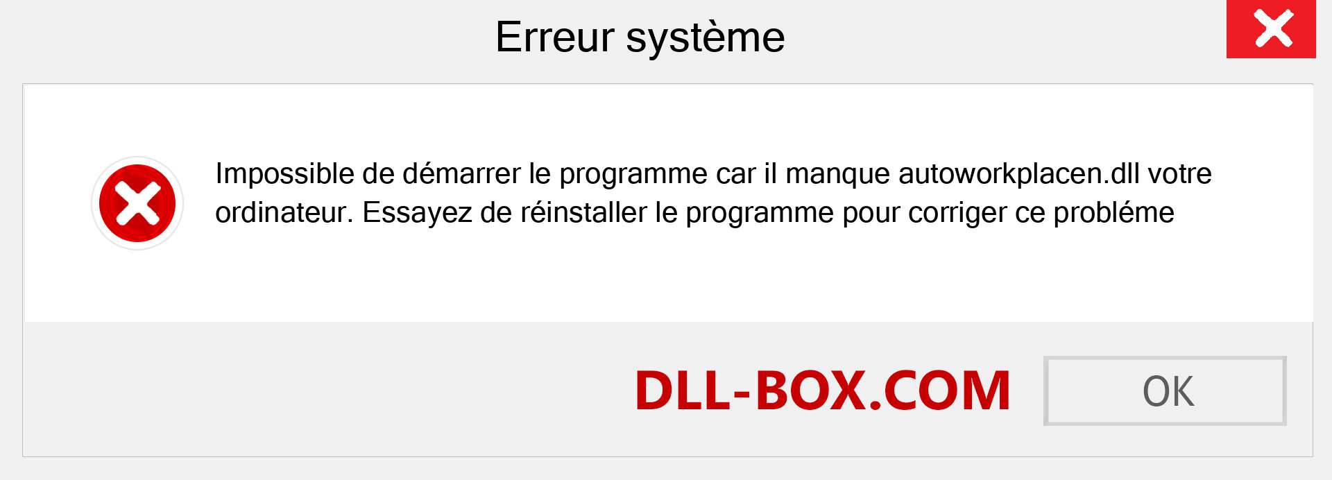 Le fichier autoworkplacen.dll est manquant ?. Télécharger pour Windows 7, 8, 10 - Correction de l'erreur manquante autoworkplacen dll sur Windows, photos, images